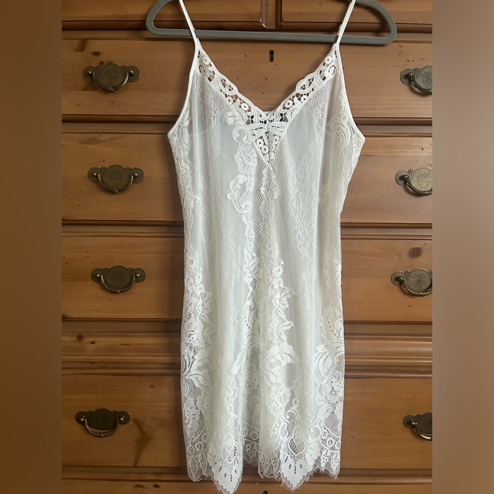 INC International Concepts Intimate Cream Chemise Nightgown NWOT